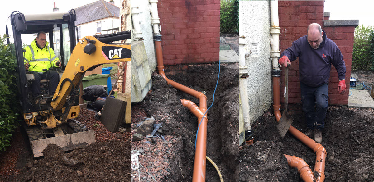 Drainage installation in Hounslow for soakaways and drainage runs